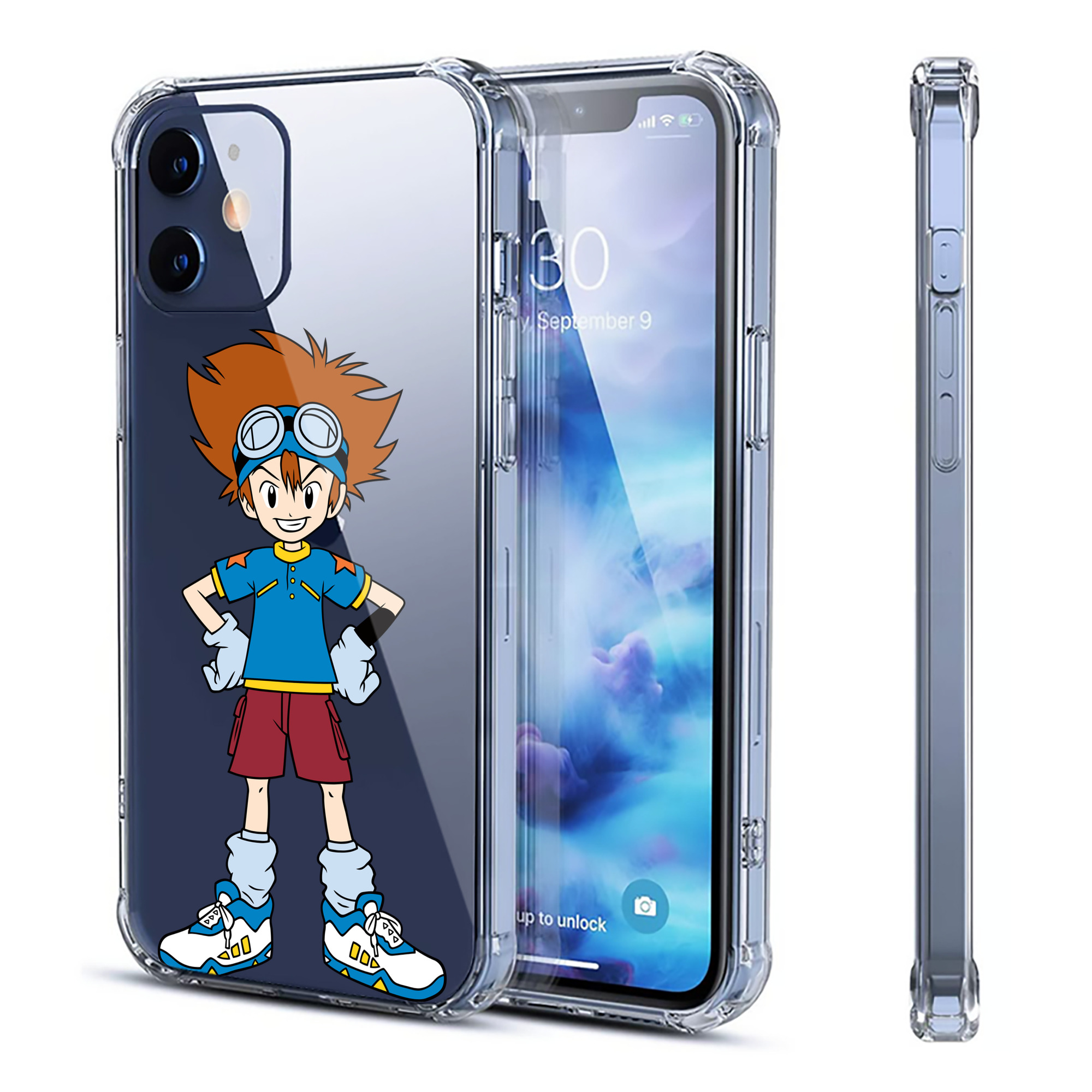 （画像用） Digimon デジタルモンスター/デジモン 【iPhone 12シリーズ対応】透明スマホケース（クリアソフトケース）